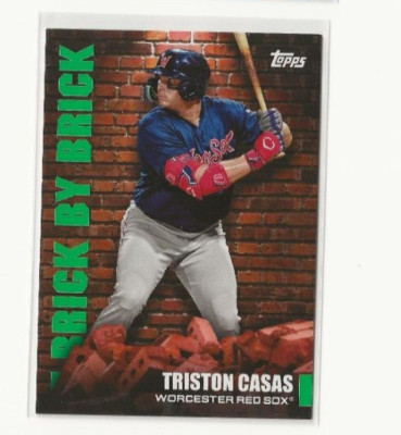 2022 Topps Pro Debut - Brick by Brick Green #BB-10 Triston Casas 18/99 (RC)
