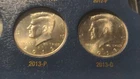 2013P and 2013 D Kennedy half dollar BU UNCIRCULATED FROM ROLL  (2 COINS)