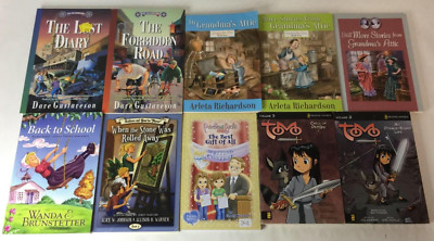 Lot of 10 Kids Chapter Books Variety - Genre : Christian Fiction Juvenile Youth