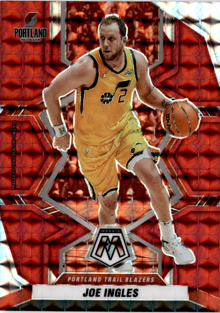 2021-22 Panini Mosaic #136 Joe Ingles Red Portland Trail Blazers