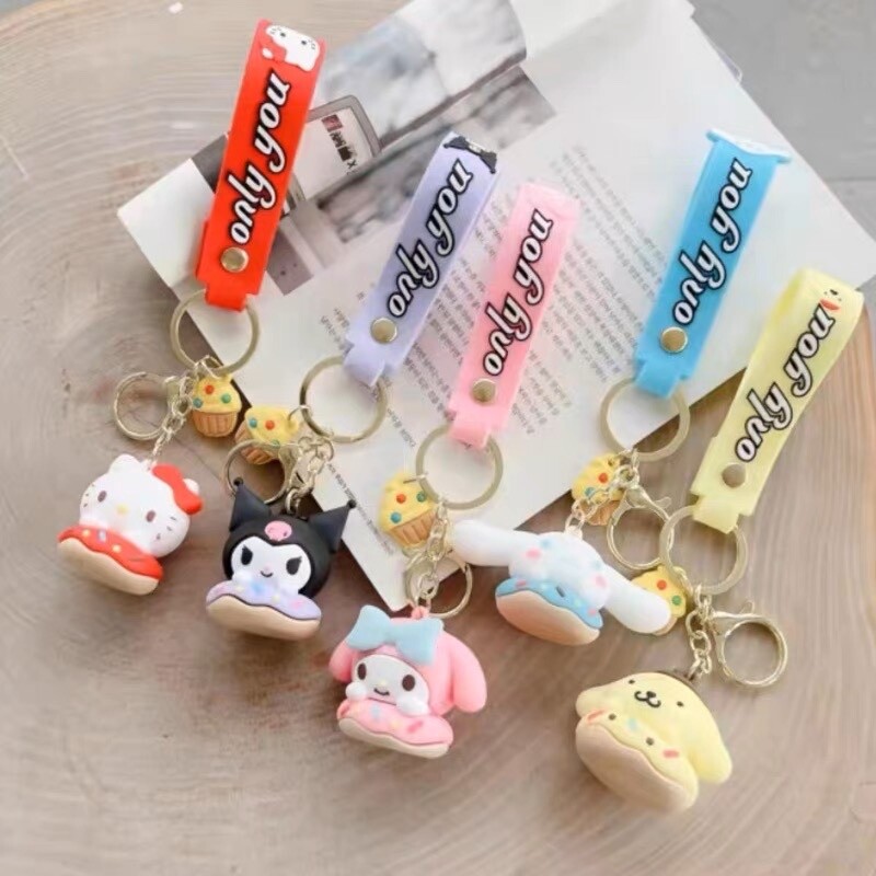 Sanrio Characters Donut Keychain