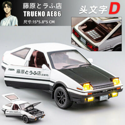 AE86 Model Car Alloy Initial D Fujiwara Tofu Shop Scene Model