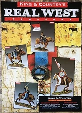 King & Country Leaflet "The Real West" 2 Pages 2009 7th Cavalry