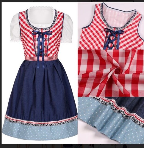 Oktoberfest Fraulein Adult Women Halloween Costume XXL - Picture 2 of 4