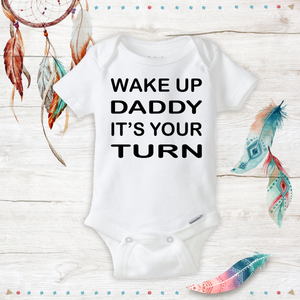 Funny Wake Up Daddy Unisex Boy Girl Newborn Funny Baby Shower Gift Baby Outfit Ebay