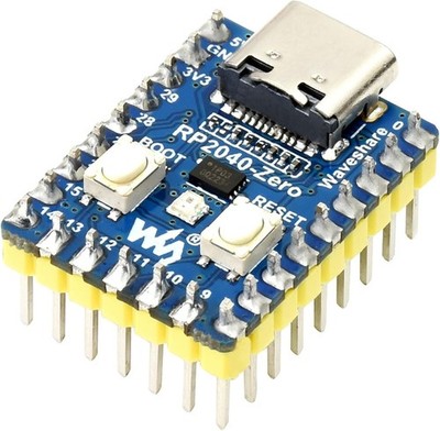 RP2040-Zero Board mit Pin Header, Basierend auf Raspberry Pi MCU RP2040,