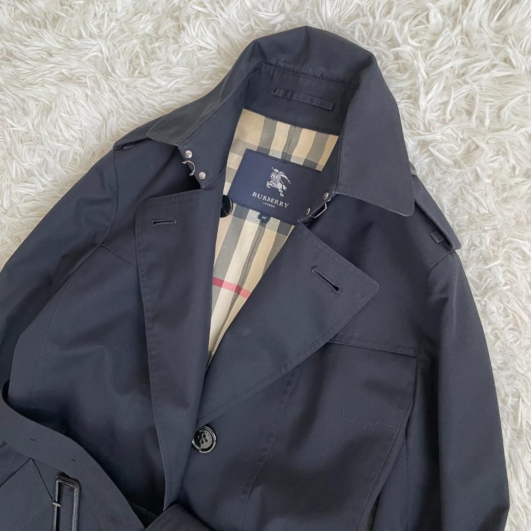 バーバリーロンドン　trench40 BURBERRY London Trench Coat Authentic Vintage Long Nova