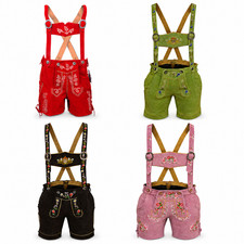 Women Traditional Bavarian Lederhosen Authentic Oktoberfest German Outfit