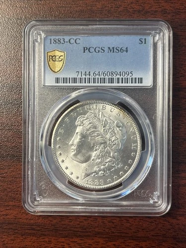 1883-CC MORGAN SILVER DOLLAR PCGS MS64
