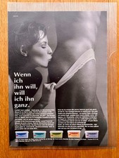 1997 Hakle Frau k&uuml;sst M&auml;nner Po 90s retro Vintage Ad Werbung Reklame