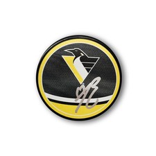 Bryan Rust Autographed Pittsburgh Penguins Reverse Retro Hockey Puck