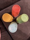 Vintage  MCM Bolero Therm-O-Ware Plastic Tumblers Drinking Cups Lot of 4 16oz — photo 4