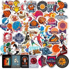 Basketball Stickers - Waterproof Vinyl Decals for Laptop, Water Bottle