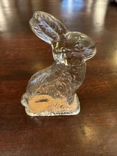 J H Millstein Peter Rabbit Figure Glass Candy Container Vintage