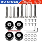 4pcs Luggage Suitcase Wheels Axles Repair Kit Replacement Travel Dia.50mm X 18mm