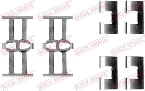 ZubehÖRsatz Scheibenbremsbelag Hinten Quick Brake 109 1118 FÜR Fiat ZubehÖR KIT-image