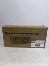 Comfort Zone 9" 2-Speed Twin Window Fan Brand New In Box