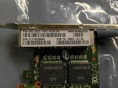 Intel Cisco UCSC-PCIE-IRJ45 V01 4-Port Ethernet Server Adapter