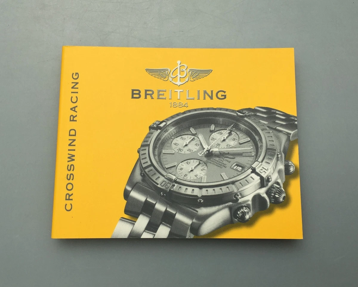 Breitling Chronomat Crosswind Racing Instrucciones Instrucciones A13355 B13355 K13355