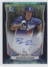 2014 Bowman Chrome Prospect Bubbles Refractor 96/99 Brandon Dixon Auto 0nr3