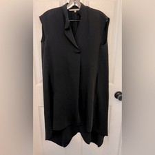RACHEL ROY Women’s Black Split Neck Sleeveless High Low Shift Dress Size XS