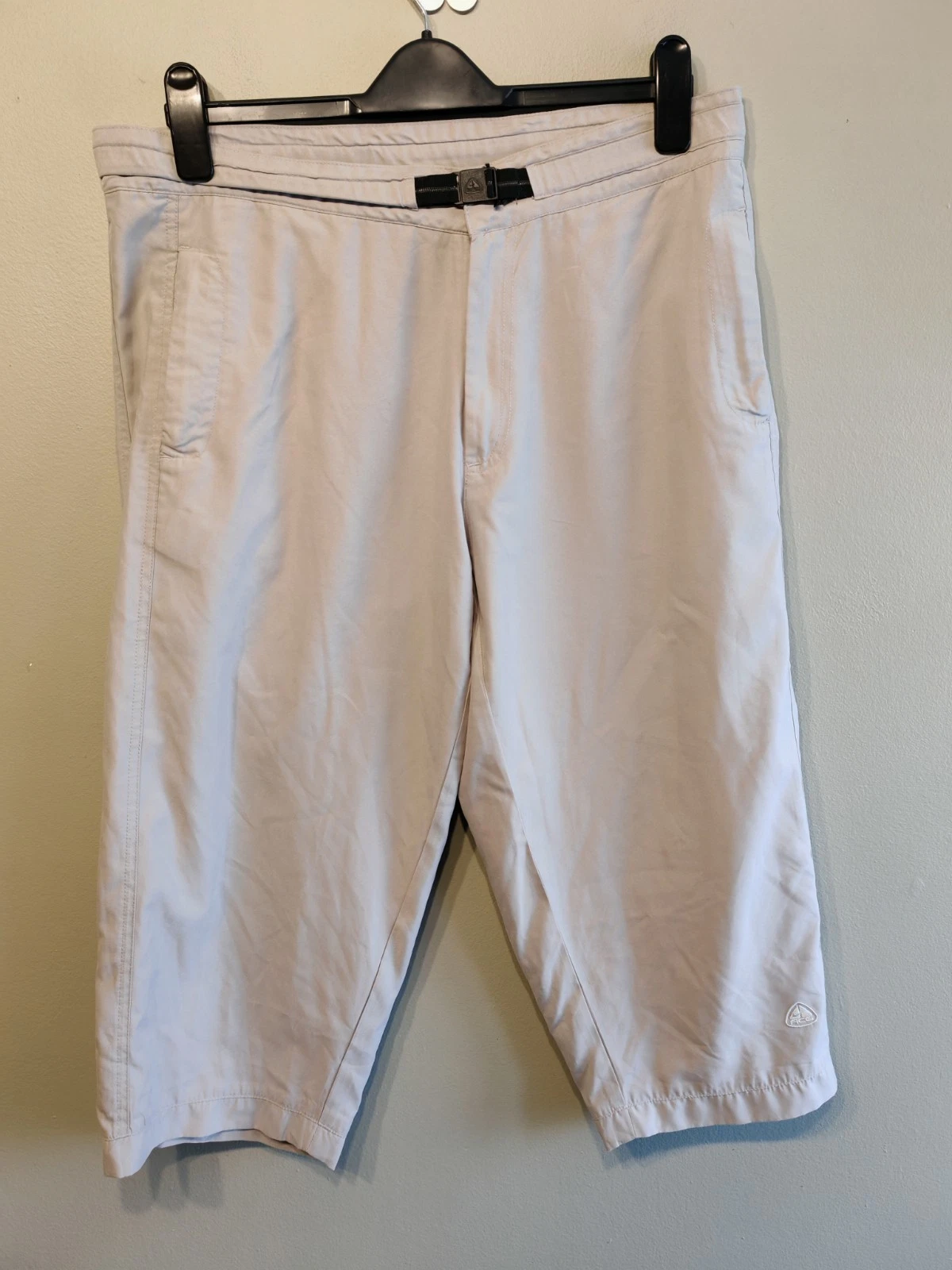 Nike ACG Beige Technical Hiking Shorts XL Utility Outdoor Long Shorts 3/4 Belted