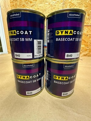 4x Quart (4x Liter) Dyna Coat 567753 Basecoat SB MM B40 - Deep Blue