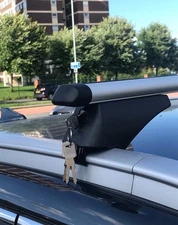 Locking Aluminium Roof cross Rail  Bars fits BYD Atto 3, 5-dr, SUV 2022-25 #s