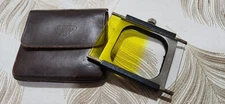 Rolleiflex Rare Graduated Yellow Filter Holder & Case BayI RI Rolleicord Camera