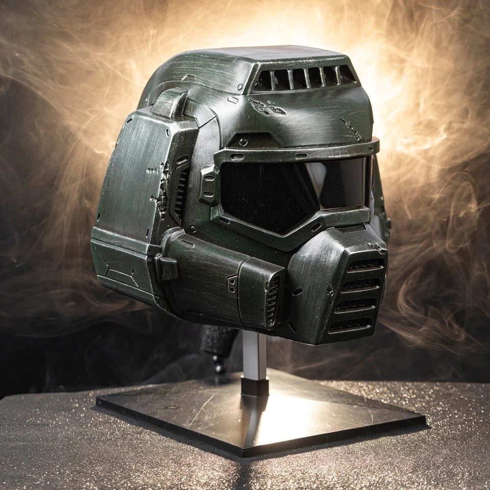Clásico Casco Doom Guy Cosplay Máscara Accesorios Juego Resina Réplica Halloween Usable Foto 3 de 4