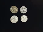 US 90% Silver Washington Quarters 1940 1942 1962 1964 Lot of 4 Coins
