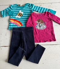 Toddler Girl's MINI BODEN/FRUGI/CREWCUTS Size 2-3 Hedgehog/Bee/Rainbow Set