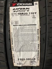 4 New 275 45 20 Yokohama Advan Sport V103h Summer Tires 4 New 275 45 20 Yokohama Advan Sport V103h Summer Tires