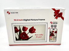 Frameo 15.6" Digital Display Picture Frame 64GB Memory Model: 159K - Black/White