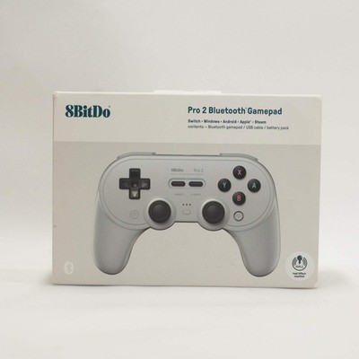 8BitDo Pro 2 Bluetooth Gamepad Gray 80GL Controller Multi-Platform
