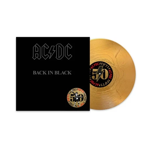 AC/DC – Back In Black  [50th Anniversary Gold 12" Vinyl Record LP] SEALED NEW