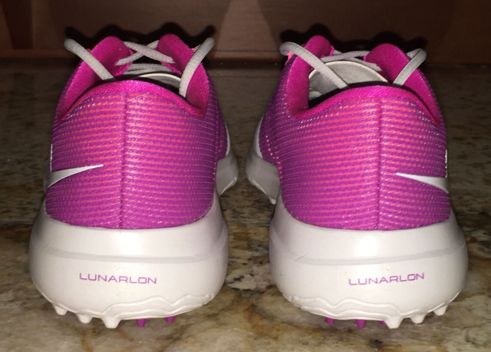NIKE Lunar Empress 2 Platinum Grey Purple Pink Golf Shoes Cleats NEW Womens 6.5 thumbnail 5