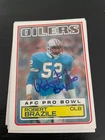 Houston Oilers Robert Brazile Signed Topps 1983 Card