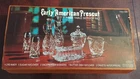 VTG ANCHOR HOCKING EARLY AMERICAN PRESCUT 11  PIECE TABLE SERVING SET / NIB