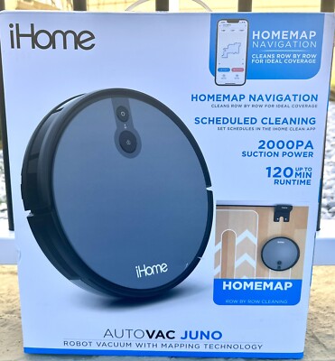 iHome AutoVac Juno Smart Vaccum Cleaner - Black