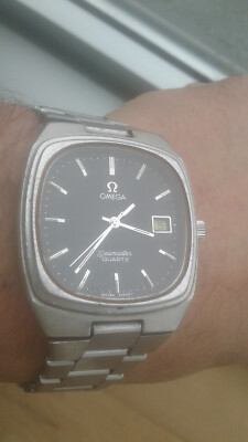 Omega SEAMASTER 1342 BLACK DIAL VINTAGE WATCH MONTRE 70's UHR OROLOGIO RELOJ
