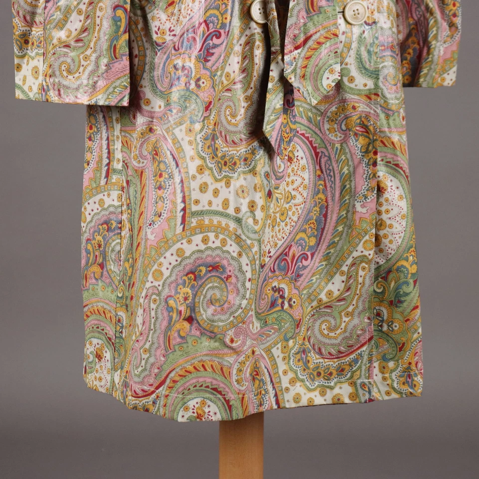 Gabardina Etro Segunda Mano Acetato EE. UU. Talla 10 Italia Original Foto 4 de 4