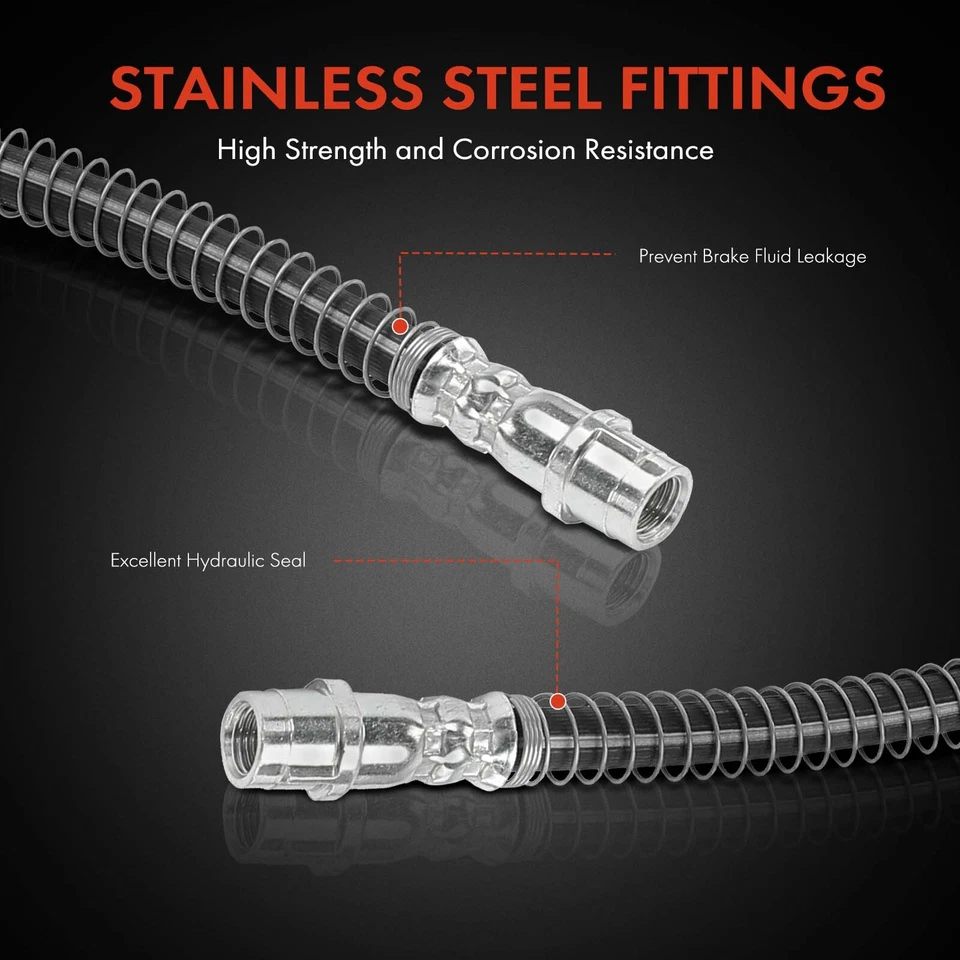 Front Left & Right Brake Hydraulic Hose for Mercedes-Benz CL550 CL600 CLS63 AMG - Image 4 of 4