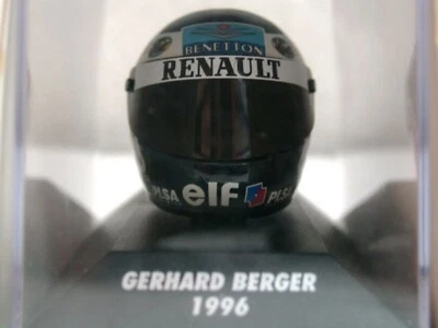 WOW EXTRÊMEMENT RARE Casque Berger Bieffe Benetton Hockenheim 1996 1:8 Minich... - Photo 1/3