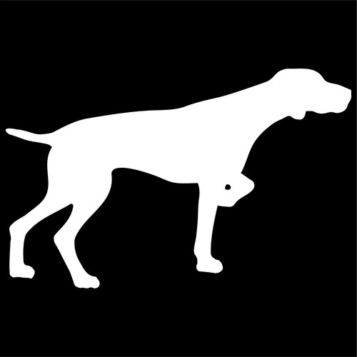 German Shorthaired Pointer Vinyl Decal Car Window Laptop Dog Silhouette Sticker - Picture 5 of 12