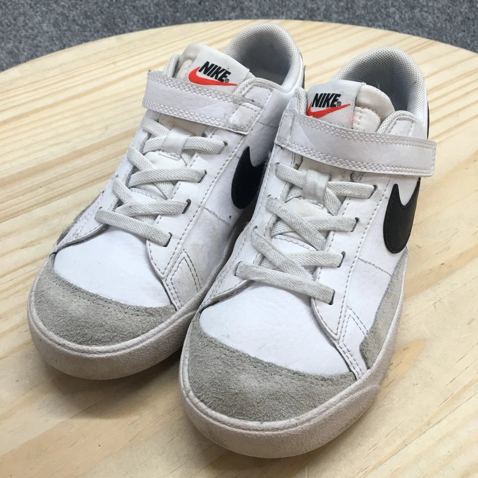 Nike Zapatos Juveniles 2.5 Blazer Bajo 77 Tenis Blanco Con Cordones Comodidad DA4075-101 Foto 4 de 4
