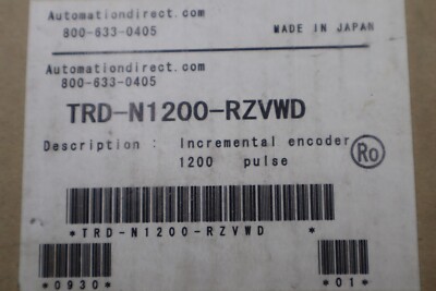 Automation Direct TRD-N1200-RZVWD Incremental Encoder 1200 PULSE STOCK K-3436