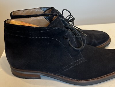 LEDERER Men s Suede Leather Lace-Up Ankle Boots   US 9   Classic & Stylish