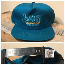 VINTAGE DEWEY STEVENS Wine Cooler Bar Hat Snapback Anheuser deadstock NOS cap