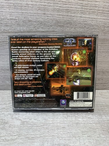 G-Police (Sony PlayStation 1, 1997) PS1 - KOMPLETT CIB GETESTET & FUNKTIONSFÄHIG! - Bild 2 von 6